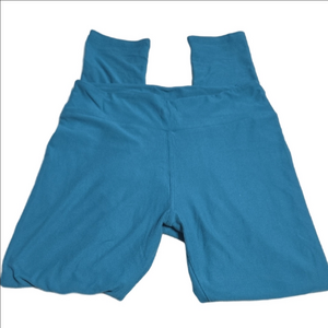 LuLaRoe Women's Teal Leggings Size OS